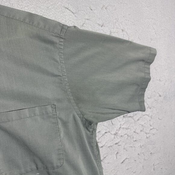 Cabelas Shirt Mens Large Tall Button-Up Gray Chest Pocket Outdoor Comfort Adult - Picture 6 of 9